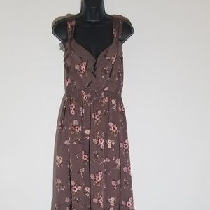 LC|Lauren Conrad|Ruffle|Floral Maxi Dress